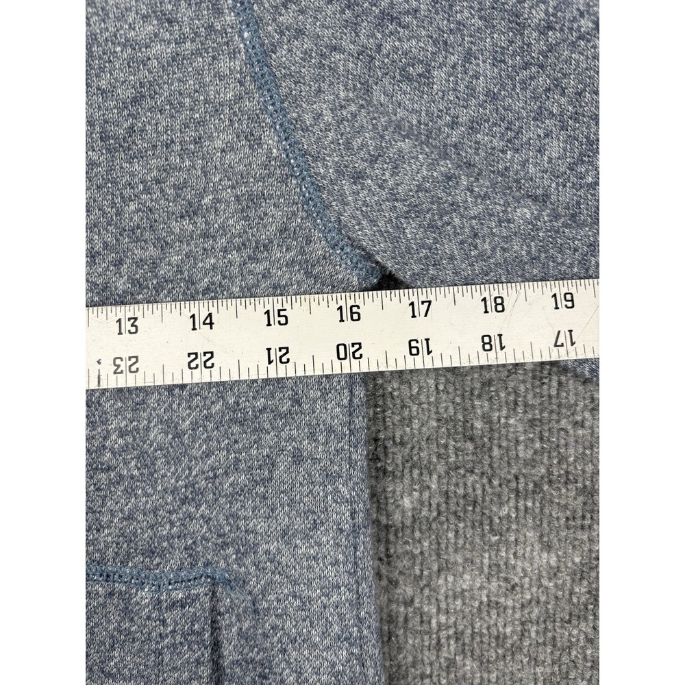 Converse one star Women's Hoodie Size Small Blue Gray Quarter Button Up - Picture 5 of 8